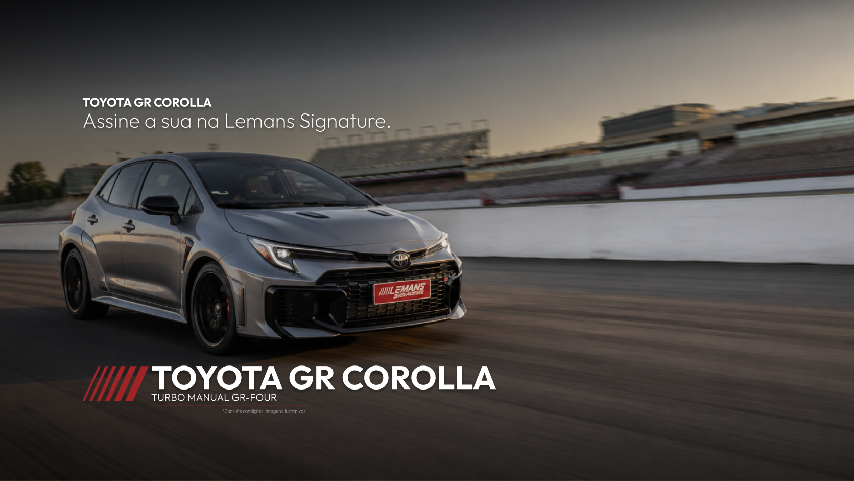 Toyota GR Corolla, locação premium Le Mans Signature