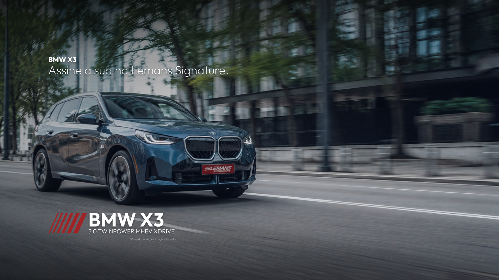 BMW X3, locação premium Le Mans Signature