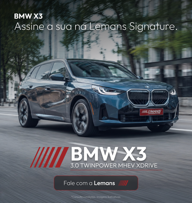 BMW X3, locação premium Le Mans Signature