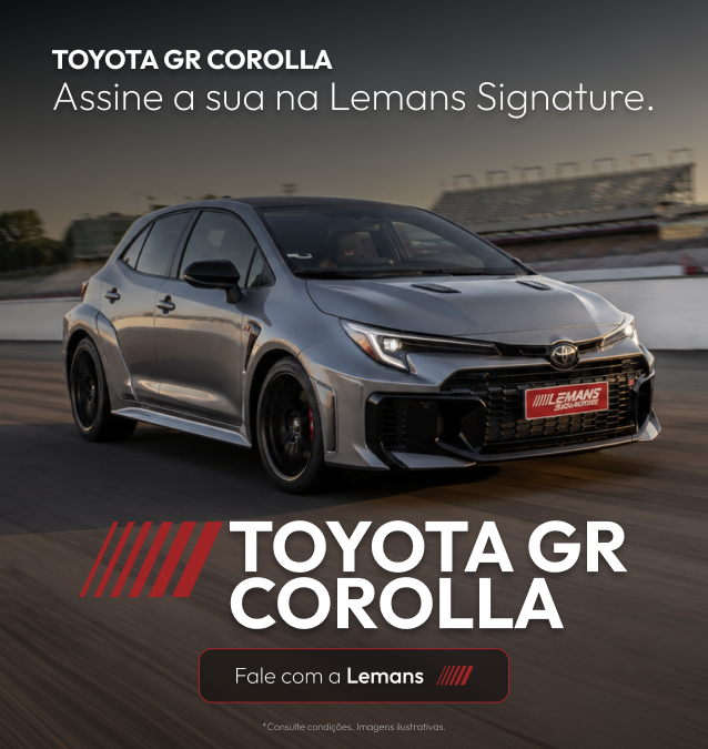 Toyota GR Corolla, locação premium Le Mans Signature