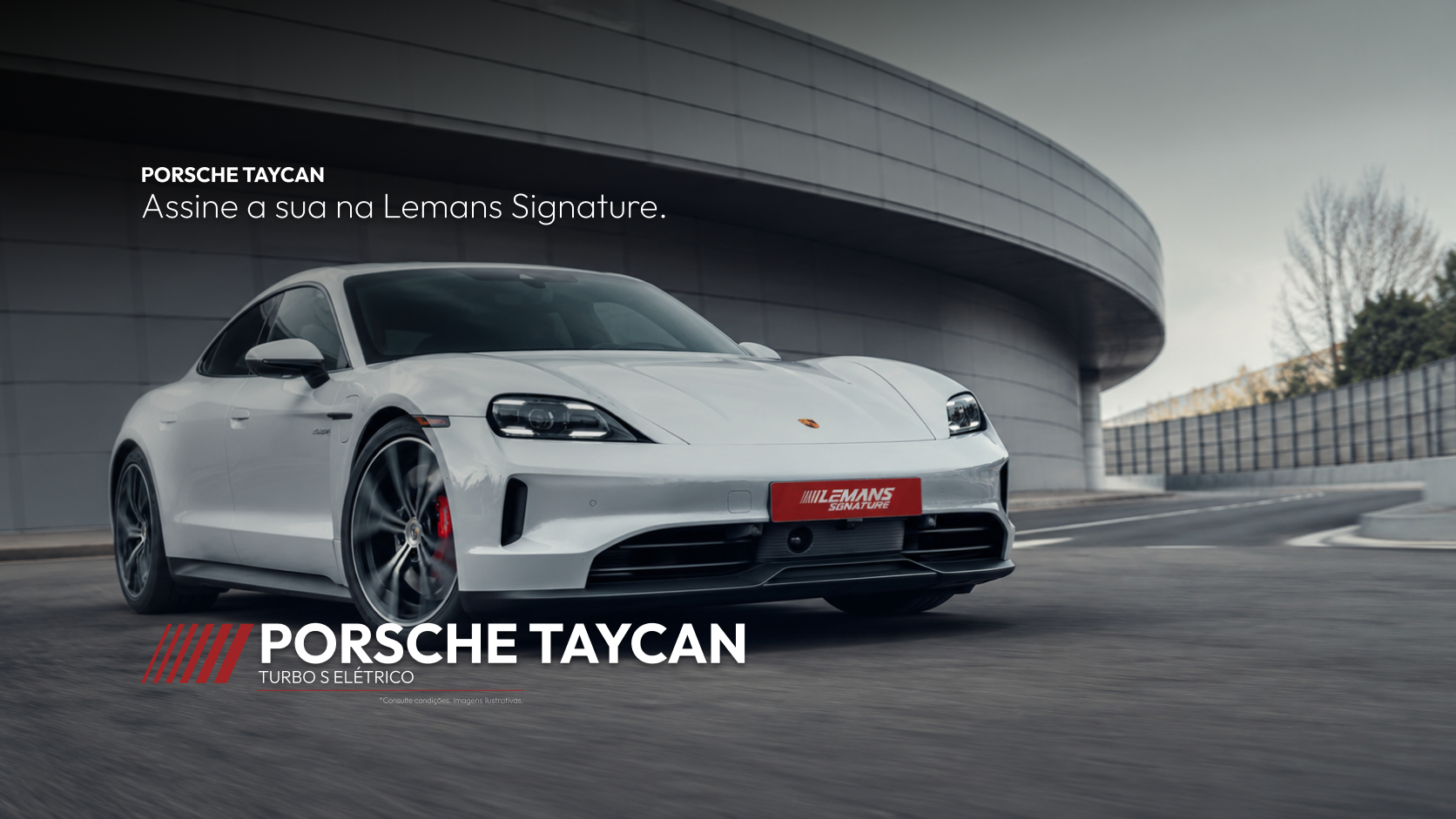Porsche Taycan, locação premium Le Mans Signature