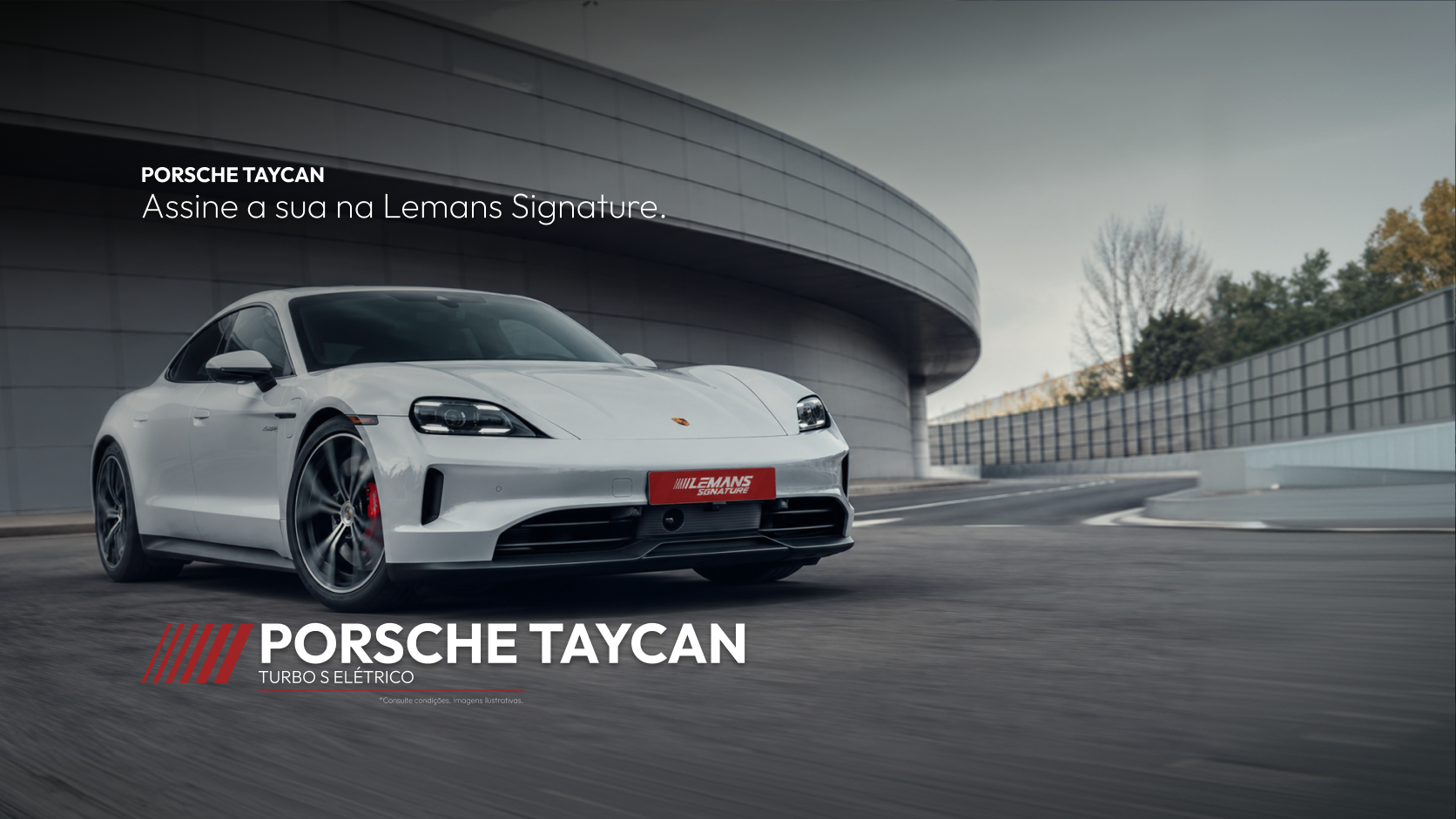 Porsche Taycan, locação premium Le Mans Signature