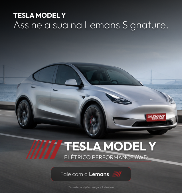 Tesla Model Y, locação premium Le Mans Signature