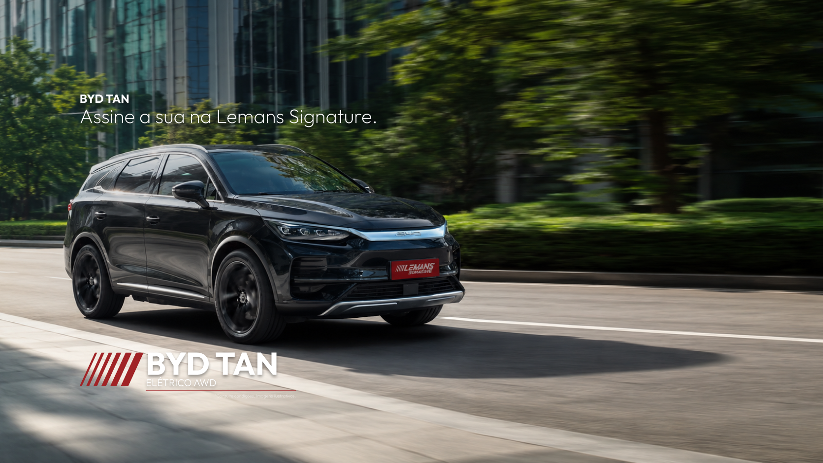 BYD Tan, locação premium Le Mans Signature