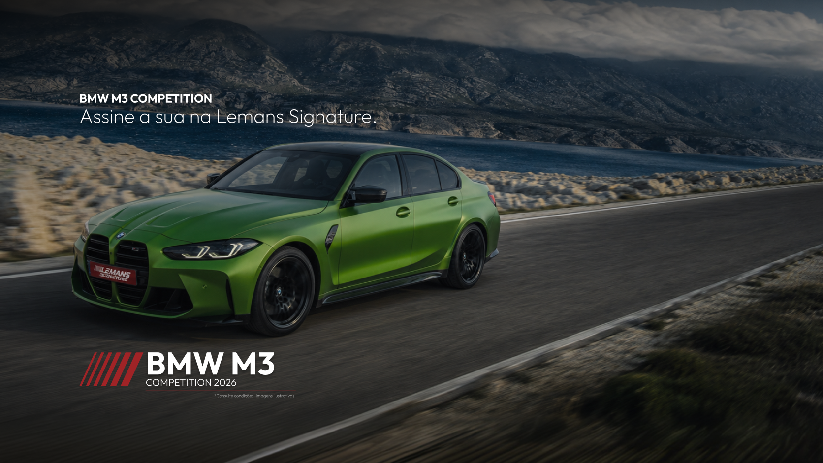 BMW M3 Competition, locação premium Le Mans Signature
