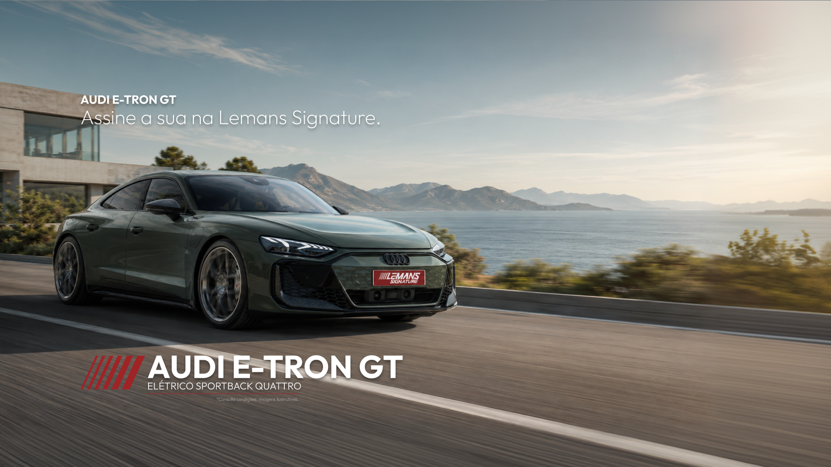 Audi e-tron GT, locação premium Le Mans Signature