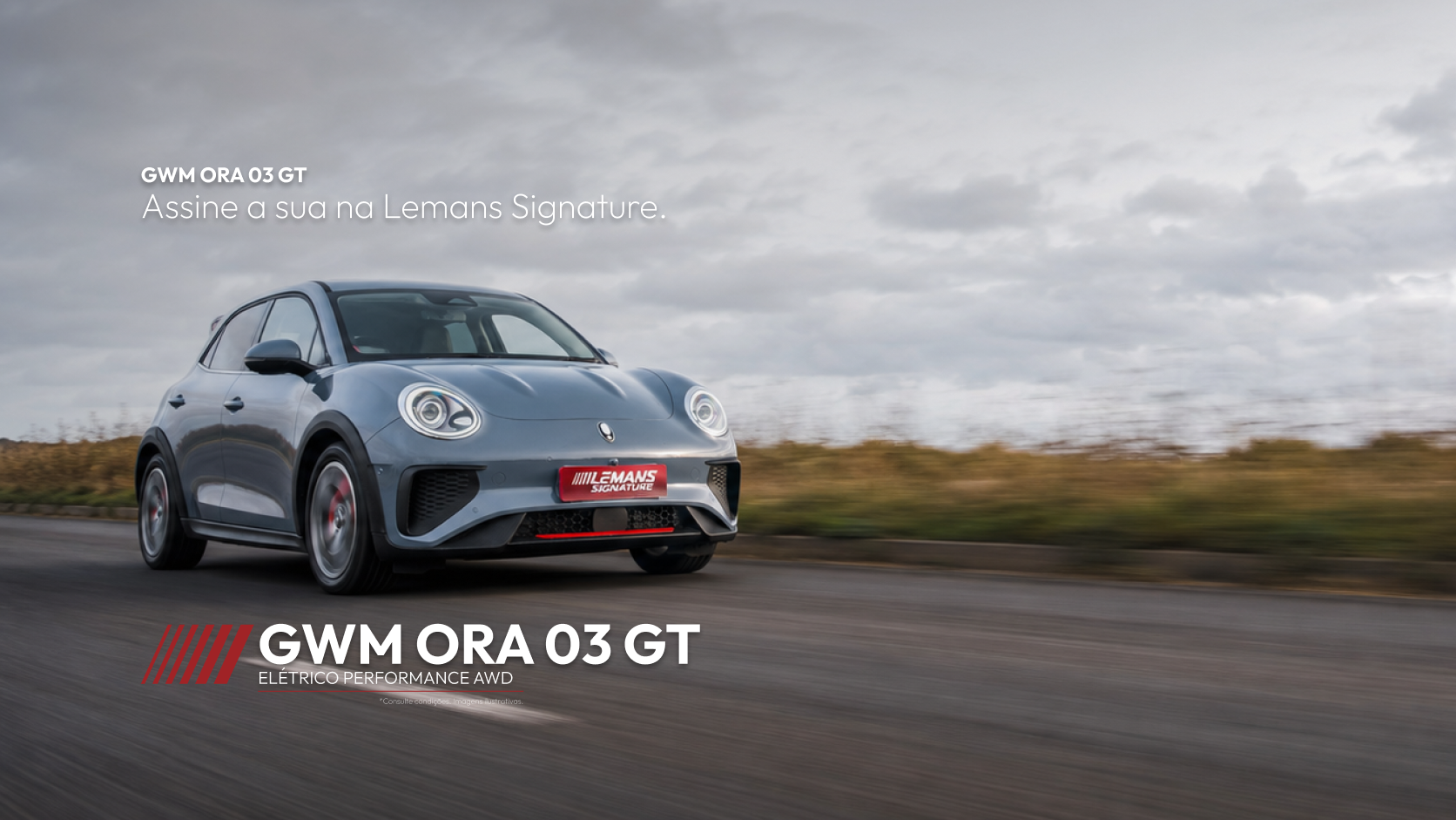 GWM Ora 03 GT, locação premium Le Mans Signature