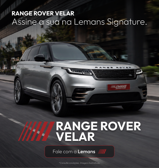 Range Rover Velar, locação premium Le Mans Signature